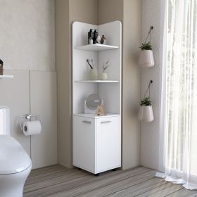 Freestanding cabinet Kairatu, One Drawer, White Finish