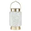 Allsop Home Garden 32408 Cylinder Boater's Glass Solar Lantern