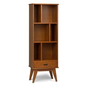 Draper - Mid Century Bookcase and Storage Unit - Teak Brown