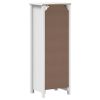 Bathroom Cabinet BERG White 15.7"x13.4"x43.3" Solid Wood Pine