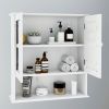 Bathroom Wall Cabinet with Doule Mirror Doors and Shelvs