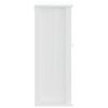 Bathroom Wall Cabinet BERG White 15.7"x10.6"x28.1" Solid Wood Pine