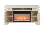 Jasmine TV Stand With Electric Fireplace in Beige