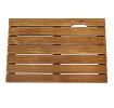 Log Color Spa Solid Teak Bathroom Shower Mat Bathroom Anti-Slip Mat