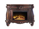 ACME Versailles FIREPLACE Cherry Oak Finish AC01315