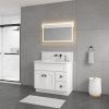 40*24 inBathroom Vanity Mirrors , Framed Dimmable Makeup Mirror for Wall, Backlit and Shatterproof, Anti-Fog(Horizontal/Vertical)