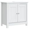 2 Piece Bathroom Furniture Set BERG White Solid Wood Pine