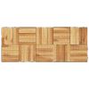 Decking Tiles 10 pcs 11.8"x11.8" Solid Wood Teak Vertical Pattern