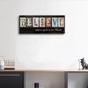 Believe Signs Inspirational Motto Canvas Prints,Motivational Quotes Canvas Wall Art for Living Room,Christian Wall Decor Wood Grain Background Paintin