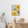 Sunflower Wall Art Bathroom Decor Yellow Flower Canvas Wall Art Sunflower Pictures Wall Decor Floral Prints Painting Framed Artwork for Bedroom Living