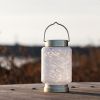 Allsop Home Garden 32408 Cylinder Boater's Glass Solar Lantern