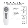 Modern 42 in. Indoor Nickel Retractable Blades Ceiling Fan with Light Kit and Remote Control