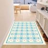 Simple Geometric Home Entrance Floor Mat Crystal Velvet Absorbent Non-slip Arched Rectangle Carpet Home Decoration Foot Mat Semi-circle Door Mat