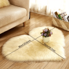 1pc Heart-Shaped Faux Sheepskin Area Rug - Soft and Plush Carpet for Home, Bedroom, Nursery, and Kid's Room - Perfect for Home Decor and Comfort