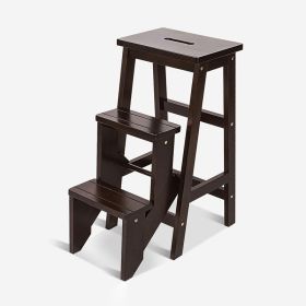 Multifunction Usage Wood Step Stool (Type: Style B, Color: As pic show)