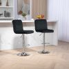 COOLMORE Bar Stools with Back and Footrest Counter Height Dining Chairs 2PC/SET