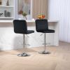 COOLMORE Bar Stools with Back and Footrest Counter Height Dining Chairs 2PC/SET