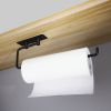 Adhesive Paper Towel Holders Under Cabinet for Kitchen Wall Mounted Stainless Steel Toilet Paper Roll Holder