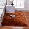 1pc Fluffy Imitation Wool Area Rug, Suede Fleece Bottom Long Imitation Wool Rug, Acrylic 80% Polyester 20%, 2.36inch Long Wool, Living Room Bedroom Ru