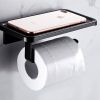 Adhesive Towel Paper Holders Phone Holder Stainless Steel Wall Mounted Toilet Paper Roll Holder