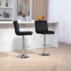 COOLMORE Bar Stools with Back and Footrest Counter Height Dining Chairs 2PC/SET