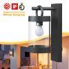 Inowel Wall Lights Outdoor Lantern with Dusk to Dawn Sensor E26 Bulb (Not Include) Max 28W 32331