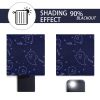 Muwago Ghost Demon Dark Blue Blackout Curtains Luminous Glow in The Dark Themed Grommet Thermal Insulated Curtains Bedroom and Living Room Window Trea