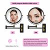 8-inch Wall Mounted Makeup Vanity Mirror, 1X / 10X Magnification Mirror, 360¬∞ Swivel with Extension Arm