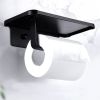 Adhesive Towel Paper Holders Phone Holder Stainless Steel Wall Mounted Toilet Paper Roll Holder