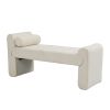 COOLMORE Modern Ottoman Bench, Bed stool made of loop gauze, End Bed Bench, Footrest for Bedroom, Living Room, End of Bed, Hallway