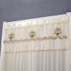 Double Yarn Lace Gauze Door Curtain Quiet Anti-mosquito Embroidered Living Room Bedroom Bathroom Universal Partition Home Decor